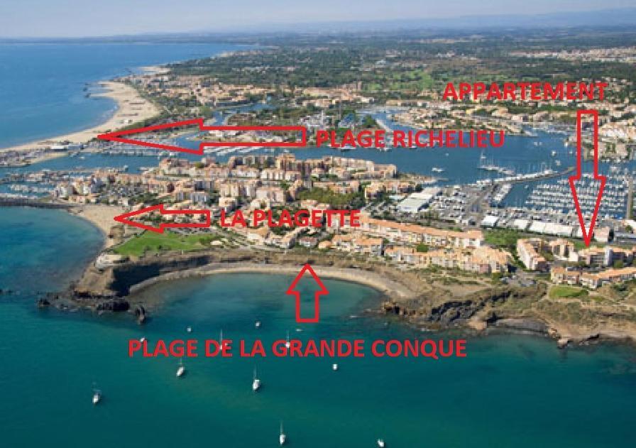 Ferienwohnung Cap D'Agde 300M Plage Du Mole,Vue Port,Parking,Lave Linge,Piscine Exterior foto
